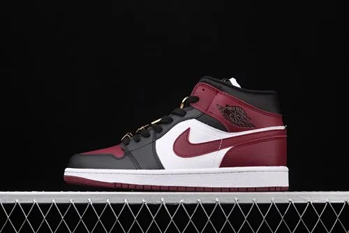 All categories Air Jordan Jordan series basketball shoes Air Jordan 1 Mid Air Jordan 1 Mid AJ1 Joe 1 China 35th anniversary limited black and red color mid-top basketball shoes CZ4385-016